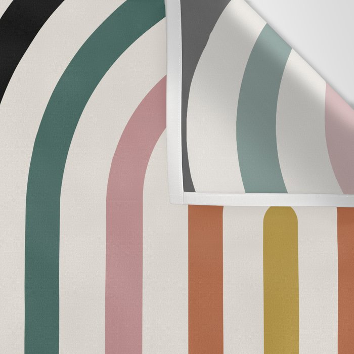 Bold Curvature Stripes IX Wall Tapestry Gallery Image 3