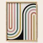 Bold Curvature Stripes IX Serving Tray Gallery Image 1