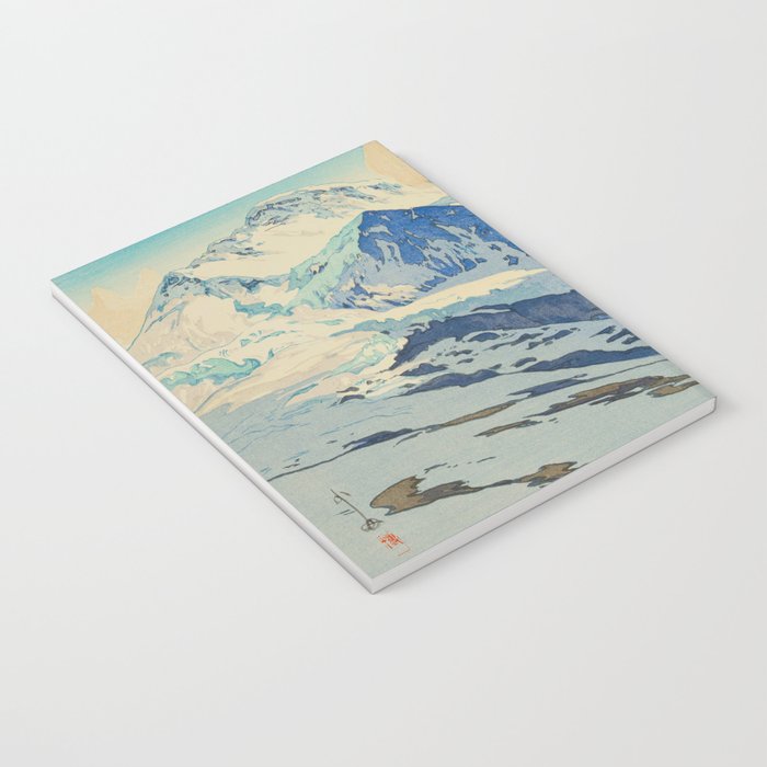 The Jungfrau Vintage Beautiful Japanese Woodblock Print Hiroshi Yoshida Notebook Gallery Image 3