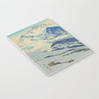 The Jungfrau Vintage Beautiful Japanese Woodblock Print Hiroshi Yoshida Notebook Gallery Image 3
