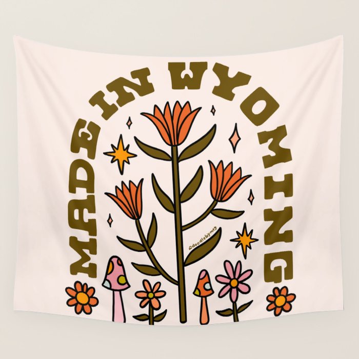 Made In Wyoming Wall Tapestry Gallery Image 4