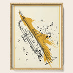 Abstract Minimal Musical Instrument 4 Serving Tray Gallery Image 1