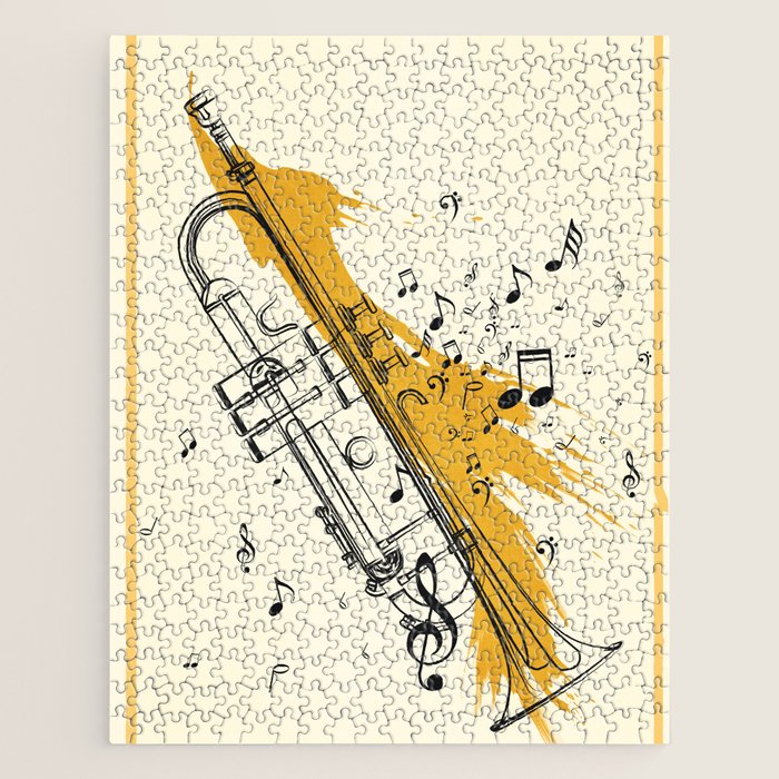 Abstract Minimal Musical Instrument 4 Jigsaw Puzzle Gallery Image 1