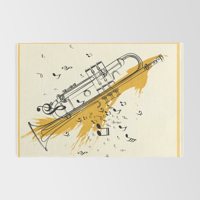 Abstract Minimal Musical Instrument 4 Rug Gallery Image 2