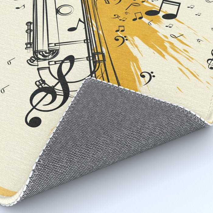 Abstract Minimal Musical Instrument 4 Rug Gallery Image 4