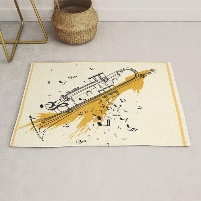 Abstract Minimal Musical Instrument 4 Rug Gallery Image 1