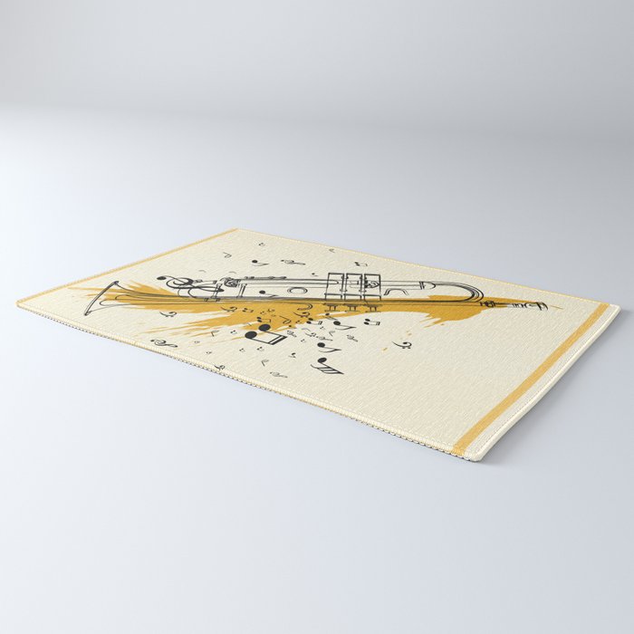 Abstract Minimal Musical Instrument 4 Rug Gallery Image 3