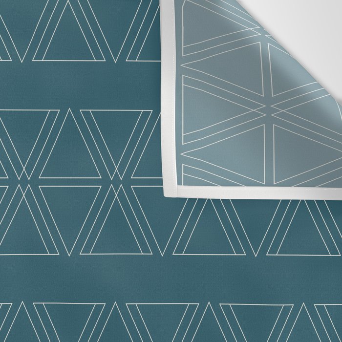 lines geo-teal Wall Tapestry Gallery Image 3