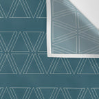lines geo-teal Wall Tapestry Gallery Image 3