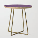 Halloween Checkered Purple and Black Check Pattern Side Table Gallery Image 1