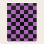 Halloween Checkered Purple and Black Check Pattern Notebook Gallery Image 4