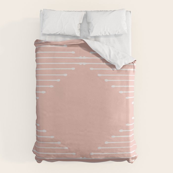 Geo (Blush) Duvet Cover Gallery Image 1