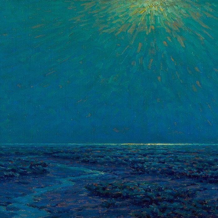Granville Redmond-Moonlight on the Marsh Oil Painting Coffee Mug Gallery Image 2