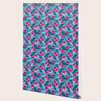 Tropical Hibiscus Pattern Pink Wallpaper Gallery Image 2