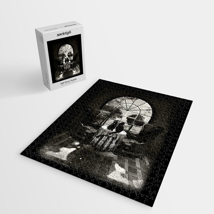 Room Skull B&W Jigsaw Puzzle Gallery Image 2