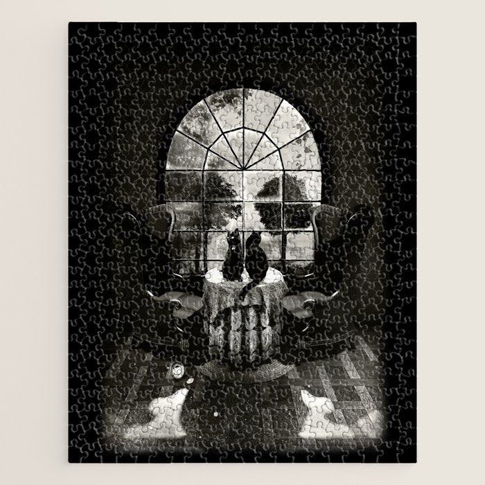 Room Skull B&W Jigsaw Puzzle Gallery Image 1