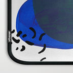 Modern Mid Century Fun Colorful Abstract Minimalist Painting Shapes & Patterns Swamp Monster Greens Laptop Sleeve Gallery Image 3