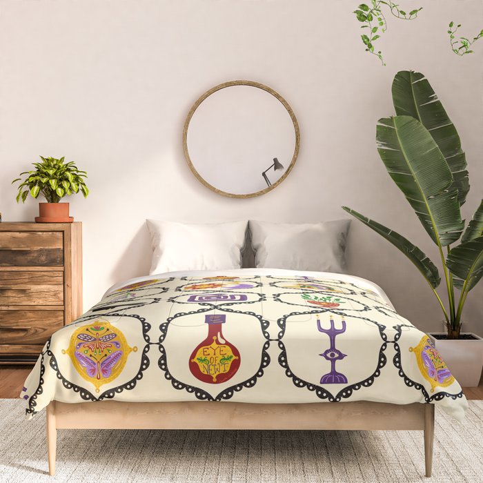 Whimsigothic Witch Mystical Magic Comforter Gallery Image 3