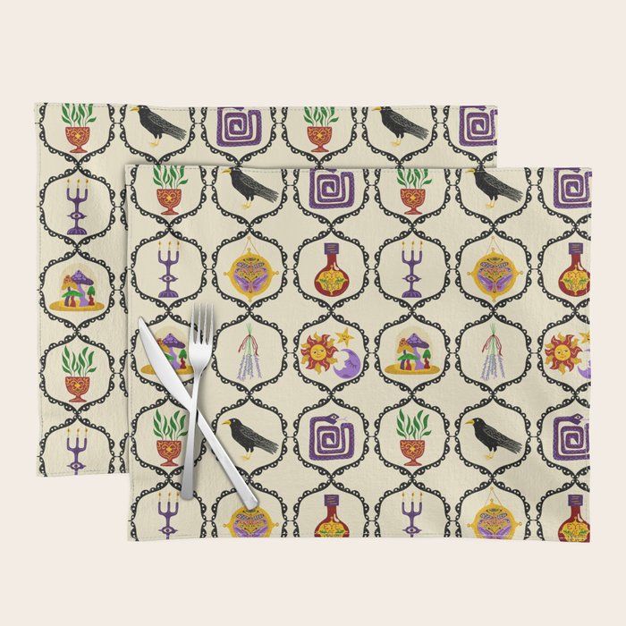 Whimsigothic Witch Mystical Magic Placemat Gallery Image 1