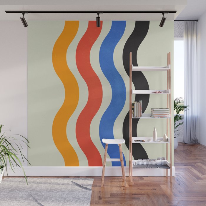 Bauhaus Waves Wall Mural Gallery Image 1