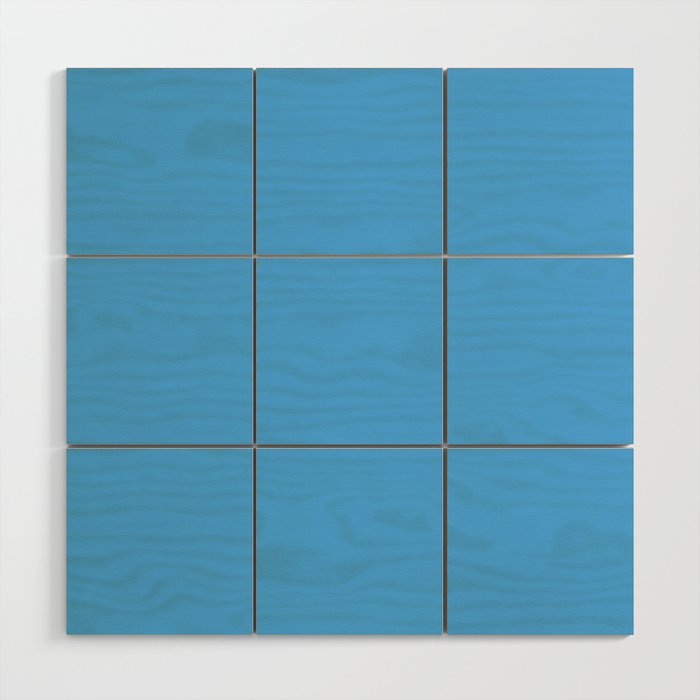 Blue Joy Solid Color Wood Wall Art Gallery Image 1
