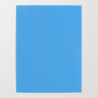 Blue Joy Solid Color Poster Gallery Image 4