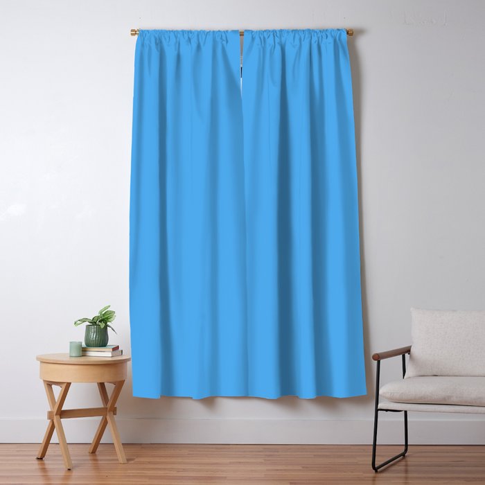 Blue Joy Solid Color Window Curtain Gallery Image 5