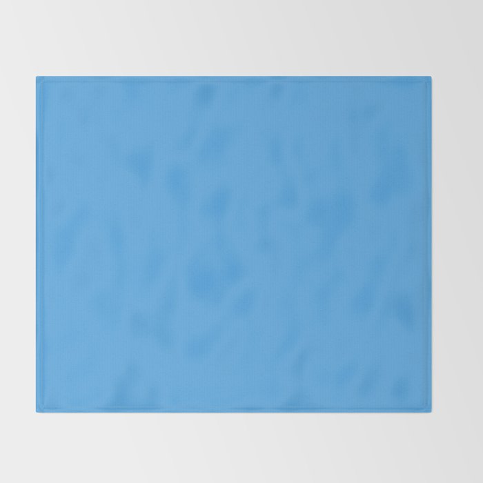 Blue Joy Solid Color Throw Blanket Gallery Image 2