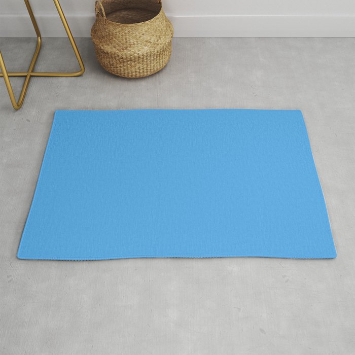 Blue Joy Solid Color Rug Gallery Image 1