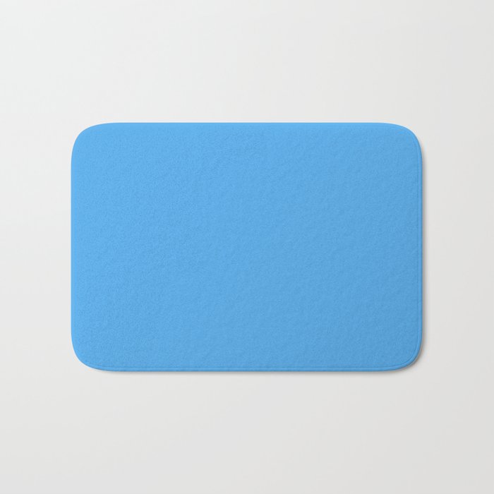 Blue Joy Solid Color Bath Mat Gallery Image 1