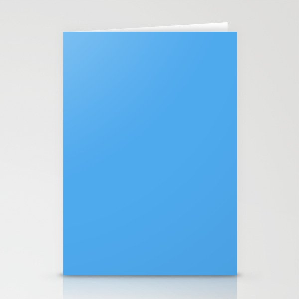 Blue Joy Solid Color Stationery Card Gallery Image 2