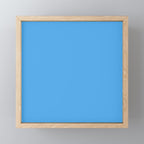 Blue Joy Solid Color Mini Art Print Gallery Image 1