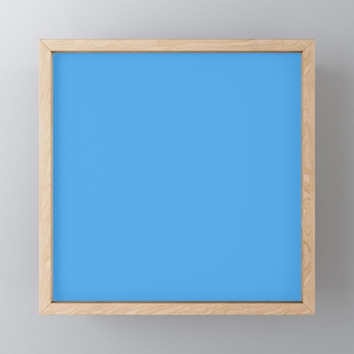 Blue Joy Solid Color Mini Art Print Gallery Image 1