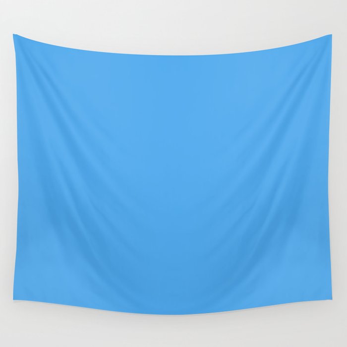 Blue Joy Solid Color Wall Tapestry Gallery Image 4