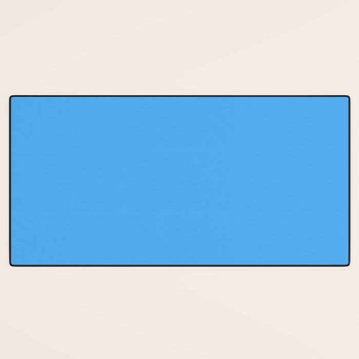 Blue Joy Solid Color Desk Mat Gallery Image 3