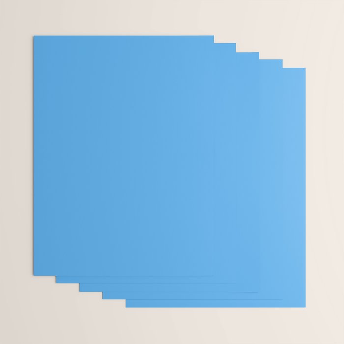 Blue Joy Solid Color Wrapping Paper Gallery Image 3