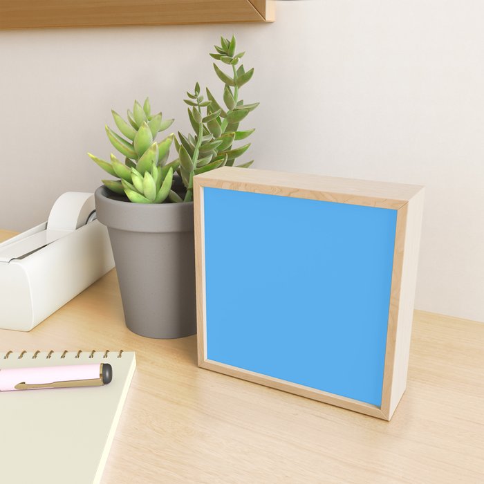 Blue Joy Solid Color Mini Art Print Gallery Image 2