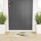 Retro Minimal Flowers Welcome Mat Gallery Image 3