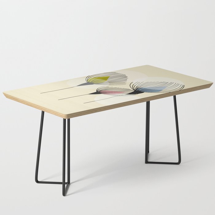 Retro Minimal Flowers Coffee Table Gallery Image 1