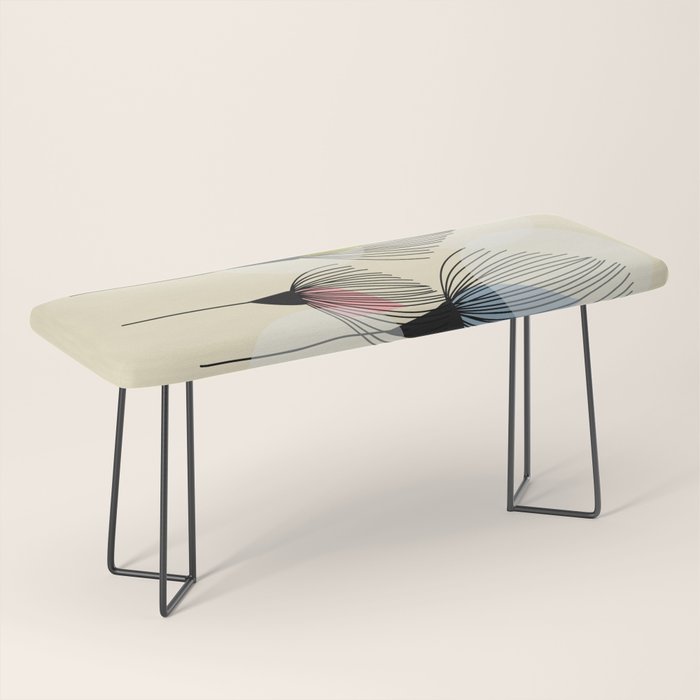 Retro Minimal Flowers Bench Gallery Image 1