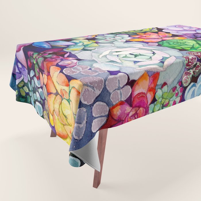 Succulent Garden Tablecloth Gallery Image 1