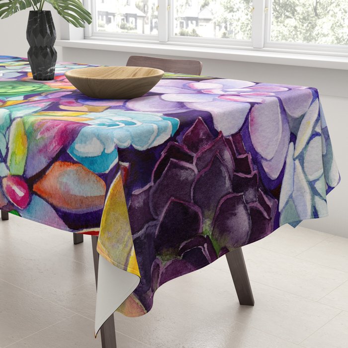 Succulent Garden Tablecloth Gallery Image 3