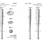 Baseball Bat Patent - Baseball Art - Antique Coffee Mug Gallery Image 2