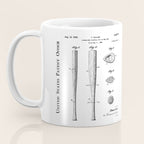 Baseball Bat Patent - Baseball Art - Antique Coffee Mug Gallery Image 3