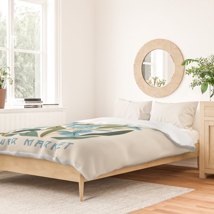 Nouveau Flower Market 2 Duvet Cover Gallery Image 2