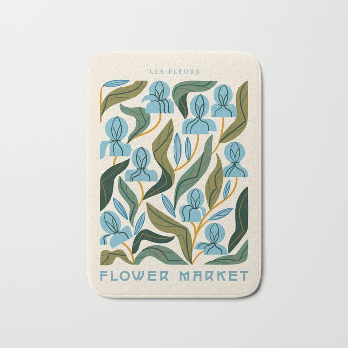 Nouveau Flower Market 2 Bath Mat Gallery Image 1