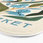 Nouveau Flower Market 2 Bath Mat Gallery Image 3