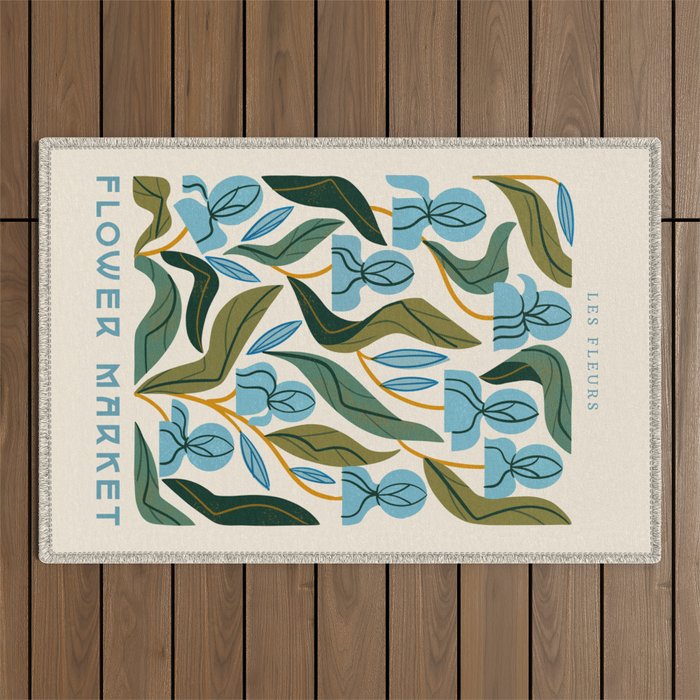 Nouveau Flower Market 2 Outdoor Rug Gallery Image 1