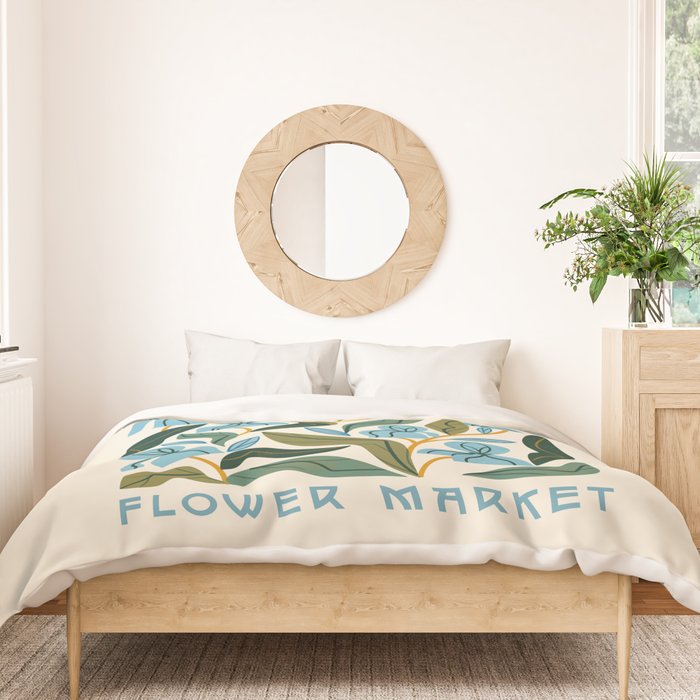 Nouveau Flower Market 2 Duvet Cover Gallery Image 3