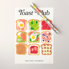 The Toast Club: Brunch Art Wrapping Paper Gallery Image 1